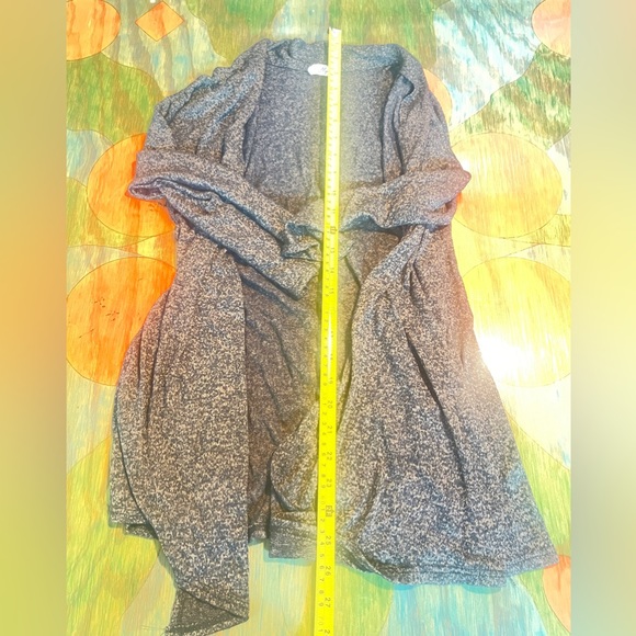 Prospect BLVD Womens Gray Black Sweater Cardigan Small Lightweight Open. - Picture 4 of 6